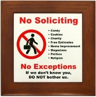 A No Soliciting sgn that really works