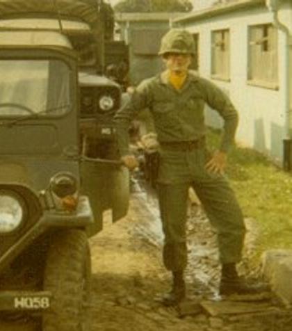 Ken Padgett serving in the US Army in Germany 1971